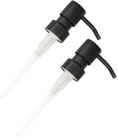 bremermann Bad-Serie Piazza Black - Ersatz-Seifenspenderpumpkopf 2er-Set, Edelstahl schwarz matt