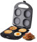 QUTBAG 1600W Electric Pancake Maker, 4 Hole Tabletop Crepe Maker with Auto Temperature Control, Double-sided Heating Griddle Make Crepe Burger Flatbread Omelette