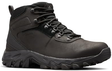 Columbia Newton Ridge Plus 2 Wp, Scarponi da trekking ed escursionismo impermeabili a vita media Uomo, Black/Black, 50 EU