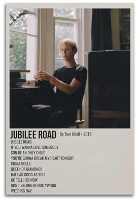 greb Tom Odell Album-Poster, Leinwand-Poster, Raumdekoration, ästhetisches Poster, künstlerisches Poster für Schlafzimmer, Wohnzimmer, Wände, 50 x 75 cm, ungerahmter Stil