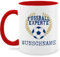 Tasse Tassen 325ml - 2024 Fussball EM Fanartikel - Fußball Experte Name - 325 ml - Rot - experten fußball-fanartikel wm 24 fußballfans kaffeetasse für trainer fussballtasse europameisterschaft