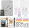 Budget Planner Deutsch mit Taschenrechner A6 Budget Binder Cash Stuffing Finanzplaner Sparchallenge Budgetplaner Geld Organizer Sparbuch Geldplaner Haushaltsbuch mit Geldfächer (Marmor Grau)