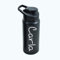 EIDER botella agua personalizada, botellas personalizadas, bidones para agua, botella con nombre, bidon agua aluminio, 600ml. (NEGRA)