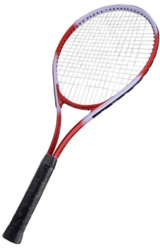 27-Zoll-Tennisschläger, Einzel-Tennisschläger, Anfänger-Wettkampf-Trainingsset mit Tragetasche Erwachsene, Studenten, Damen und Herren (Rot)