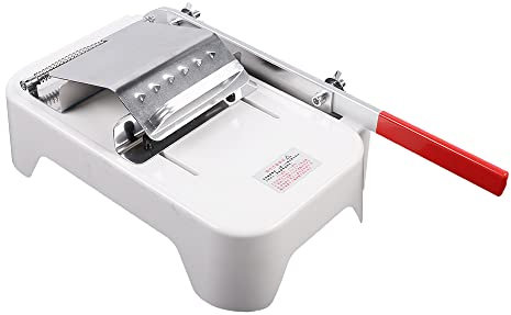 Meat Slicer Manual Frozen Meat Slicer Cutting Machine Mutton Ham Beef Cutter Stainless Steel Cutter Mutton Ham Beef Cutter Cutting Machine with Handle for Beef Mutton Rollkitchen Tools Food Grade Sta