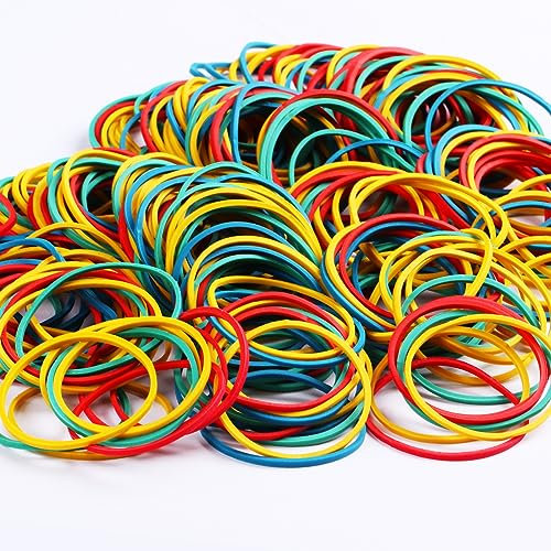 110 piezas de gomas elásticas coloridas para el hogar, goma elástica mixta, adecuada para hogar, trabajo, oficina y escuela, bandas elásticas esenciales