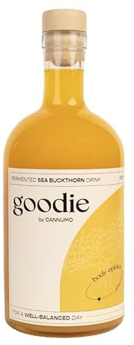 Goodie Fermented Superfood Drink – Probiotic Wellness Beverage, 500ml Bottle, Gut Health, Antioxidant-Rich, Natural Ingredients, Assorted Flavours (500ml, Sea Buckthorn)
