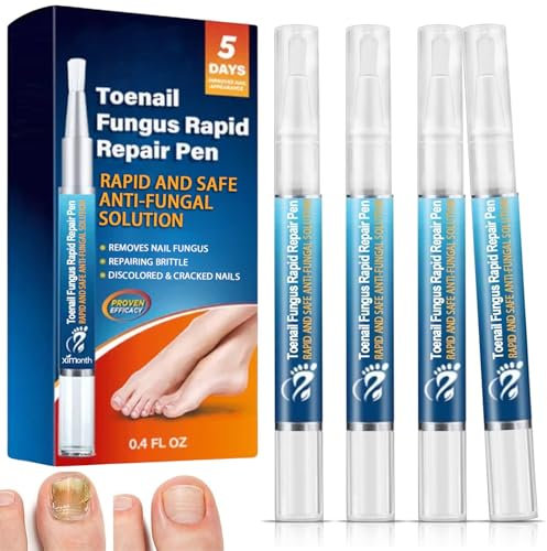 Fungal Nail Treatment Pens for Toenails and Fingernails, 4Pcs Nail Care Fungus Treatment, Anti Fungal Nail Treatment Pens, Toe Nail Fungal Nail Repair Essence, Anti Fungus Nail Strengthener