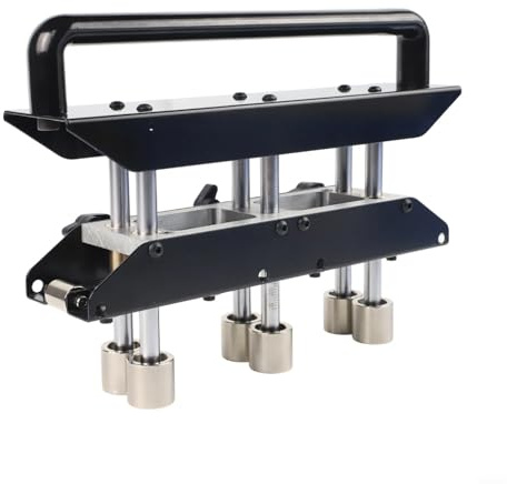 Desiumite 3 postes de roulement pour cintreuse de bords pour métal pour matériaux de toiture, angle réglable de 0 à 90 degrés, hauteur de pliage 1/2, convient pour épaisseur de tôle 0 01 0 04 pouces