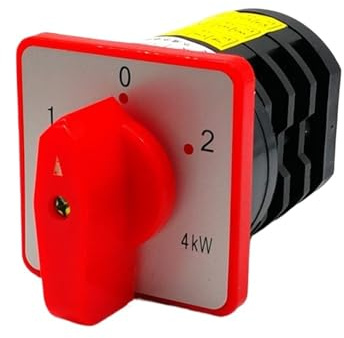 1 pz 380 V CA 20 A 4 KW 12 terminali 3 posizioni selettore rotativo interruttore di commutazione a camma