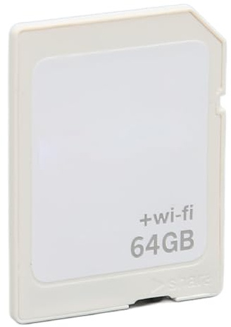Jenivaint Carte de Stockage WiFi, Carte Mémoire Flash SDHC sans Fil avec Commutateur D'économie D'énergie pour Appareil Photo, Partage de Fichiers sur 5 Appareils Simultanément (64GB)