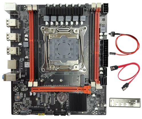 Akfldms X99E DDR4 LGA2011-3 Motherboard 4X DDR4 RECC RAM Slot Sockets Gaming M. 2 NVMe X99E Gigabit LAN Expansion Card
