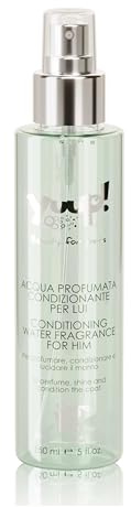 YUUP! - Parfüm für Hunde und Katzen für ihn, 150 ml, alkoholfrei Fell Spray Hund und Katze lang anhaltend mit Noten von Sandelholz, Moschus und Vetiver