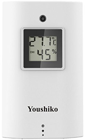Youshiko YC9315 Wireless Temperature & Humidity 3 - Channel Sensor for Weather Station