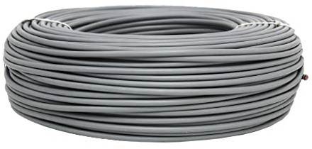 Rotolo di cavo elettrico da 100 m | H07V-K | Sezione da 1 x 6 mm2 | Colore: grigio