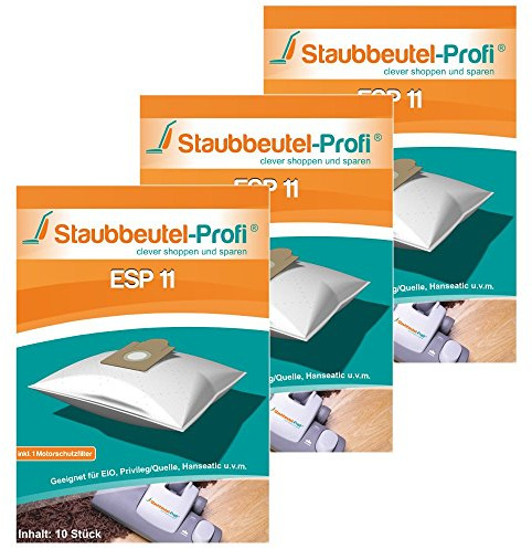 30 Staubsaugerbeutel ESP11 von Staubbeutel-Profi® kompatibel zu Swirl EIO80, Swirl EIO 80