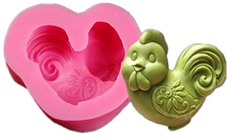 VALINK Silikonform für Fondant-Kuchen, 3D-Sternzeichen-Huhn, Schokoladenform, Kerze, Seife, Backform, DIY-Kuchendekoration, Zuckerguss, Zuckerbäckerei-Form, Backwerkzeug