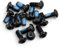 Celtics 12 pcs en Acier Inoxydable T25 Cycle Vélo Frein Boulons De Disque Vis Montagne Vélo Frein Rotor Boulons