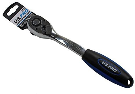 US PRO 1/2 Drive Curved Ratchet 72 Teeth Quick Release Socket Driver 4151