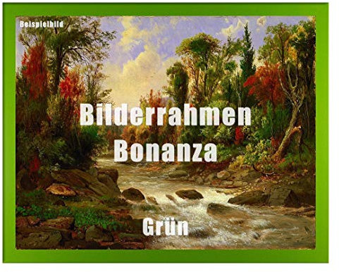 Homedecoration Bilderrahmen Bonanza Bildgröße 30 x 45 cm in Grün Hellgrün mit Acrylglas klar 1 mm in 52 Farben