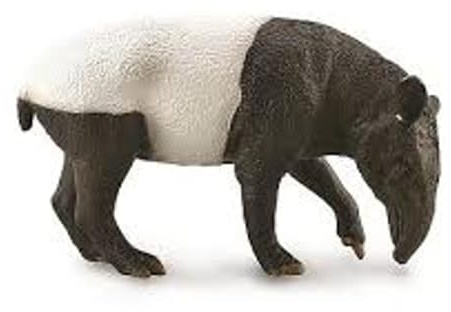 Collecta 88881 Malaysischer Tapir 9 cm Wildtiere