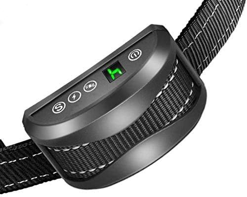 Collier Anti-aboiement Chien - 3 Modes Choc Électrique/Vibration/Sensibilité Aide au Dressage Inoffensif Automatique IP65 Batterie Rechargeable Sangle Reflechissant Réglable pour Petit Gros Chien