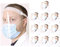 LOVETRENDS Protective Visor Anti Droplet Dust-Proof Protect Transparent Covering Visor Shield (10)