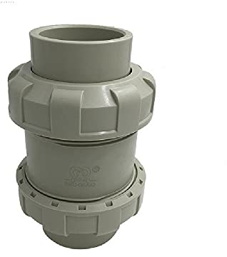 Diameter 25mm Gray Non Return Valve Water Block Leak Protection Valve in-Line Washing Machine Dishwasher Valve