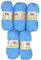 chenille 5 x 100 Gramm Himalaya Dolphin Strickwolle, Babywolle , 500 Gramm Wolle Super Bulky (blau 80327), 35_x_25 CM