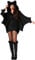 Morph Costume Chauve-Souris Femme, Déguisement Halloween, Tenue Bat Woman, S