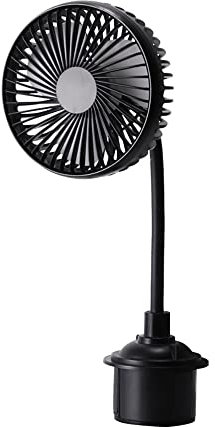 Ventilateur de voiture USB Riloer, ventilateur électrique USB, mini ventilateur de voiture, support de ventilateur pour porte-gobelet de voiture