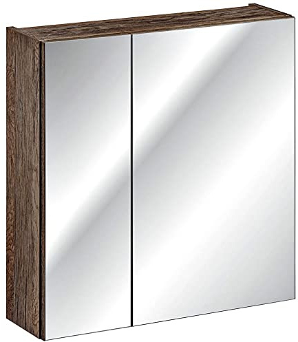 Lomadox Badezimmer Spiegelschrank 60cm in Vintage Oak Nb., B/H/T ca. 60/65/17 cm