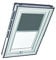 Original Roto Rollo Exclusiv ZRE für Roto Dachfenster - Führungsschiene Silber - Tageslichtrollo Baureihe Designo R6/R8, i8 und Classic 64/84 - Größe 114/140 | 11/14 - Stofffarbe Dunkelgrau
