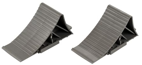 2x Unterlegkeile Autokeile Bremskeile Anhänger grau