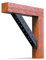 EMPULA 1 Stück Profi-Qualität 4 mm Dicke Schwerlast Balkenverbinder, Holzverbinder, Eckenverbinder, Winkelverbinder, Pfostenverbinder, Profilverbinder Schwarz