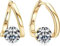 Flysmus Halolux Lymphvity Germanium Ohrringe, Lymphdrainage-Ohrringe, Lymphdrainage Ohrringe, Lymphdrainage Ohrringe, Magnettherapie Ohrringe (gold)