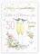 Hunts England - Sister And Brother-in-Law 50th Anniversary Card - A5 Size - Champagne Flutes - Gold Foil - 50th Anniversary Card For Sister And Brother-in-Law - Milo's Gallery