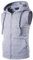 LOIJMK Sportweste Herren mit Kapuze, Ärmellos Kapuzenjacke Tank Top Freizeit Sport Weste Jacken Zip Up Sweatshirt Hoodie Männer Lässige Outdoor Tanktop Sweatwear mit Taschen Outerwear