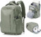SZLX Ryanair Cabin Bags 40x20x25 Underseat Carry on Bag Easyjet Cabin Bag 45x36x20 Backpack Women Waterproof Laptop Rucksack Men Hand Luggage Bag Travel Backpack Cabin Size with Shoe Compartment green