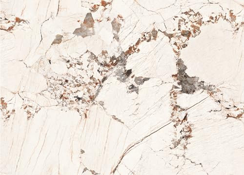 Papier Peint Adhesif Mural Beige Jaune,40 X 400cm Papier Peint Marbre Beige Papier Peint Adhesif pour Meuble Vintage Papier Peint Adhesif Mural Cuisine Papier Peint Adhesif pour Chambre,Salon,Toilette