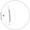 4861ER2001D - Abrazadera de resorte para puerta de lavadora, conjunto de abrazadera de arandela para LG Electronics, anillo de retención para maletero de lavadora, LG 4861er2001d, 1 unidad