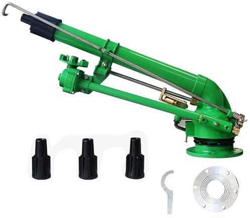Rasensprenger,Big Rain Gun Sprinkler,360° Winkeleinstellung,Mit 3 Ersatzdüsen,Für Farmland-Bewässerungssystem