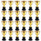 Niejgay Confezione da 24 Coppe Trofeo in Plastica Gold Award per, Premi, Sport, Concorsi