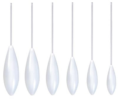 IUSOT Fishing Sbirolino Set 6 Stück Angelzubehör Forellenpose Spirolino Set Für Forellenteig Und Spoons Langsam Sinkende Acryl-Bombarda-Schwimmer Angelwerkzeug Für Süßwasser Und Salzwasser