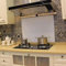 BELOFAY 6mm Tempered Glass Splashbacks for Cookers, Toughened Glass Heat Resistant Splashback for Kitchen Oven (White Glass, 60x80)