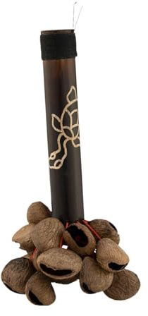 Hellery Nutschell Handbell Shell Nuss Shaker Geschenke Rassel Begleiter Handgefertigte Hand Wind Glockenspielglocken für Urlaubskonzert, B