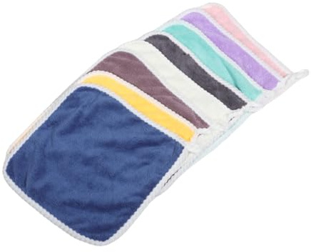 MERRYHAPY 8stücke Waschlappen Handtuch Aus Flanell Weich Und Saugfähig Für Gesicht Und Körper Mit Schlaufe Für Bad Küche Und Spa Maschinenwaschbar