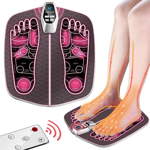 IUHFSIFS Neuer Fußmassagegerät【Tiefenmuskelaktivierung - Schnelle Erholung】【Fortschrittliche EMS - Technologie】EMS Fussmassagegerät Mit 8 Massageprogramme 32 Intensitätsstufen, Foot Massager