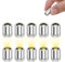 WUSJCOF LED avec pile, 10 pièces, Micro LED, pour Maison de Poupées et Maquette, Mini Lampes Jouets, Accessoires, Objet Miniature Bricolage, Modèle 3D Décoratives (Blanc chaud) [Classe énergétique A]