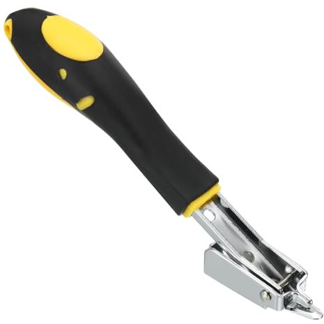 PATIKIL Polsterklammerentferner, Konstruktionsklammerzieher Klammer Nagel Tack Werkzeug für Möbel Holzboden Bilderrahmen, Gelb